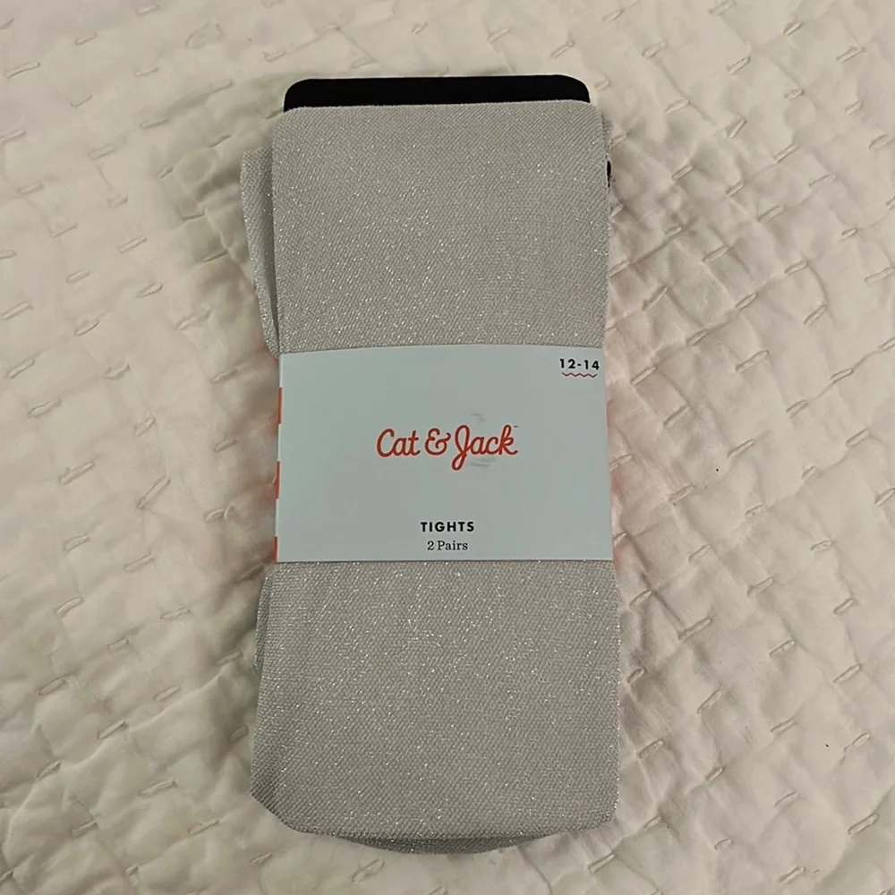 NWT! 2 pairs Cat & Jack tights